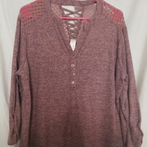 Heather light pink top